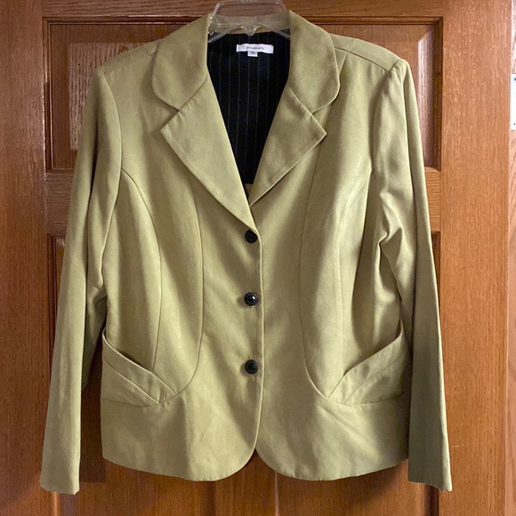Dress Barn Jackets & Blazers - Cute light fluorescent green blazer!